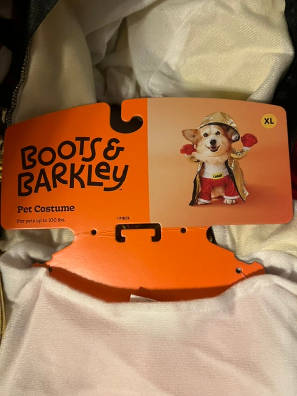 Boots & Barkley Pet Costume Dog Champ Outfit XL